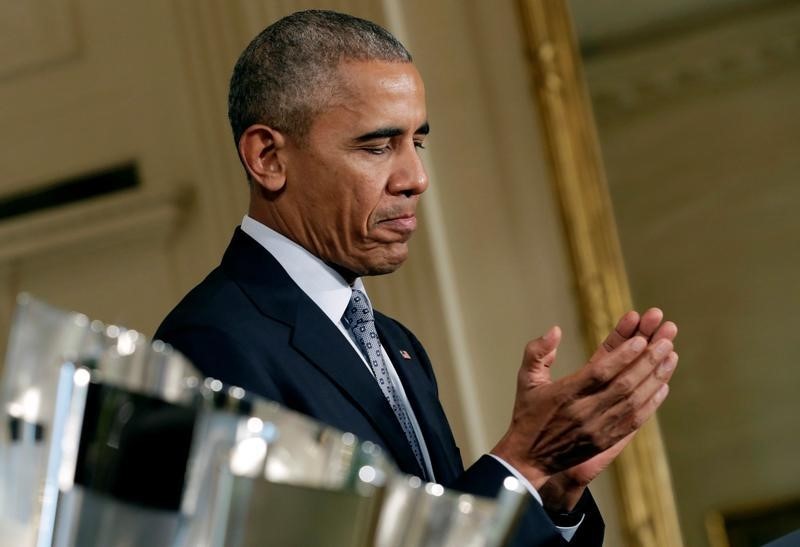 © Reuters. الكونجرس يسقط فيتو أوباما وتشريع "العدالة ضد رعاة الإرهاب" يصبح قانونا