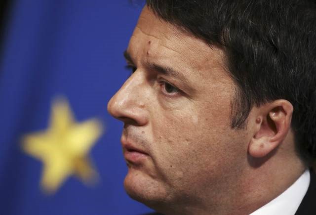 © Reuters. Primeiro-ministro da Itália, Matteo Renzi, durante encontro em Roma