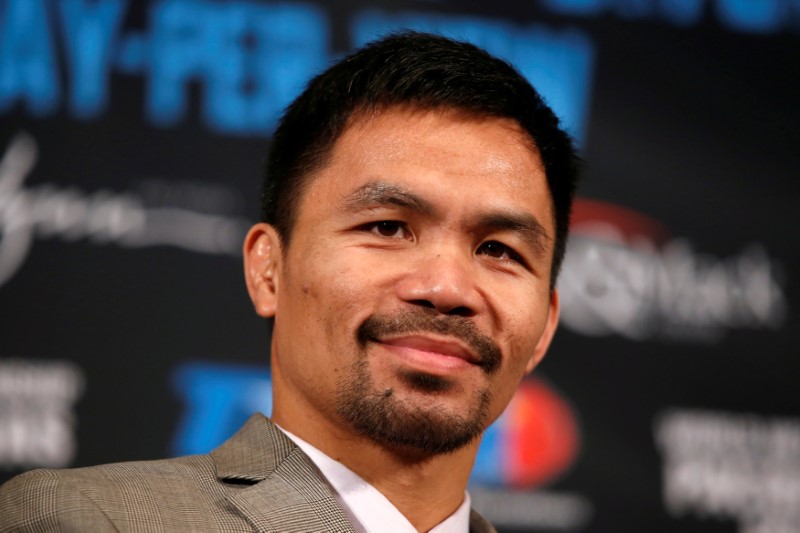 © Reuters. Boxeador filipino Manny em Beverly Hills, nos EUA