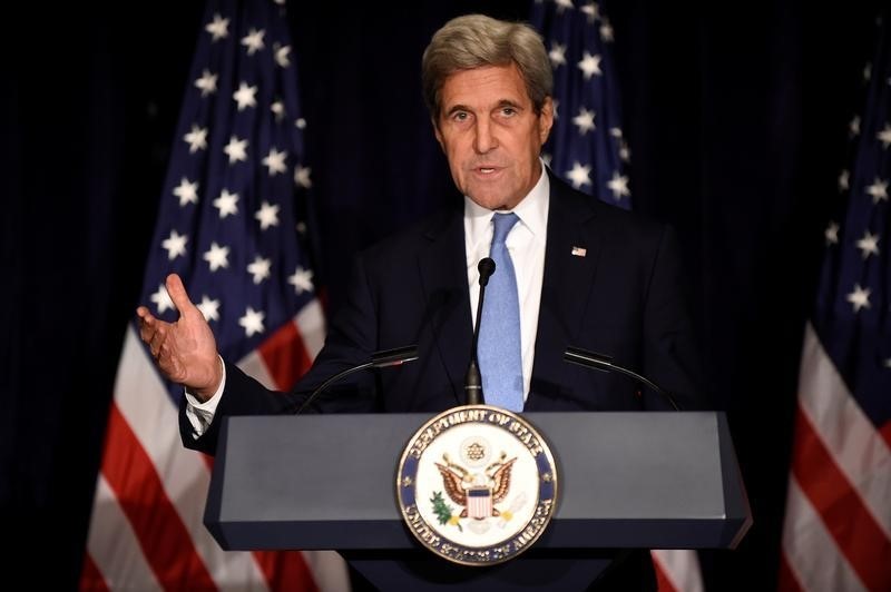 © Reuters. كيري: لا جدوى من مواصلة الدبلوماسية مع روسيا بشأن سوريا
