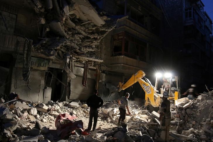 © Reuters. منظمة الصحة العالمية: مقتل 338 في شرق حلب خلال الأسابيع الأخيرة