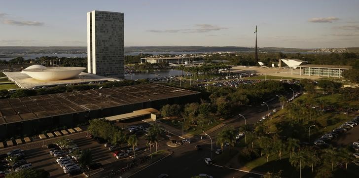 © Reuters. Vista do prédio do Congresso Nacional, em Brasília