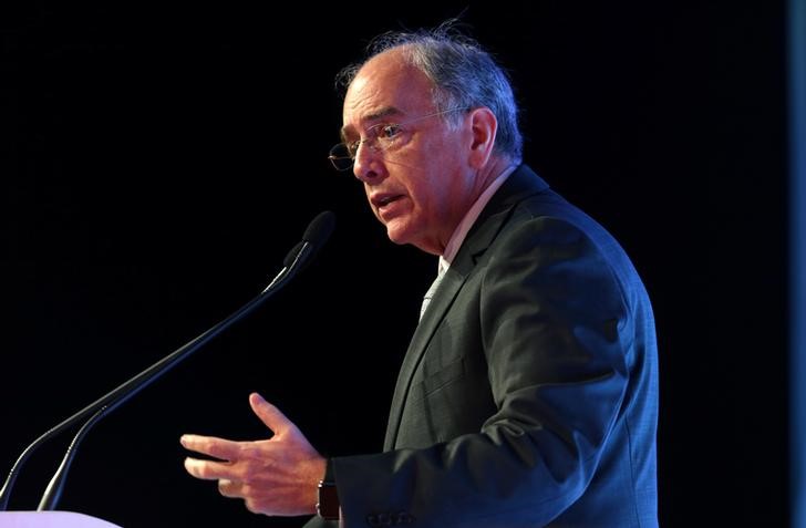 © Reuters. Presidente-executivo da Petrobras, Pedro Parente, participa de fórum sobre política e economia em São Paulo, Brasil