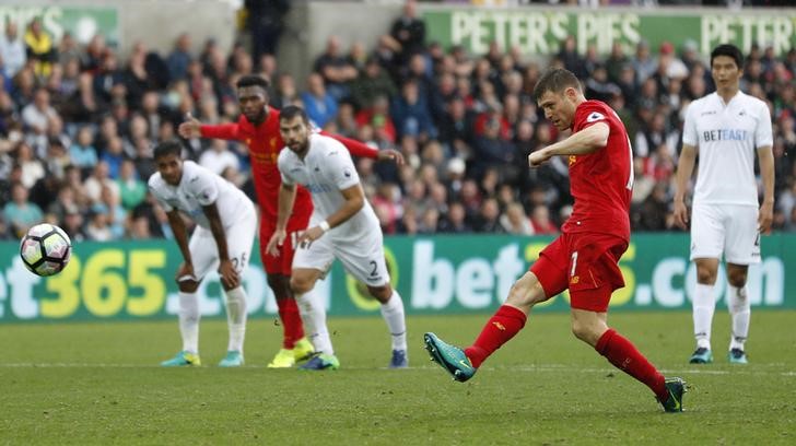 © Reuters. Swansea City v Liverpool - Premier League