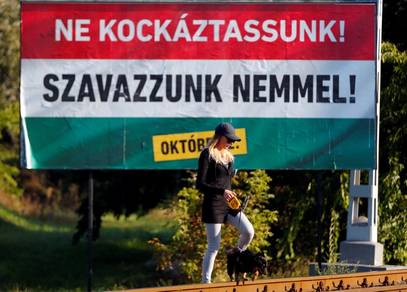 © Reuters. Hungría se dispone a rechazar las cuotas migratorias de la UE en referéndum