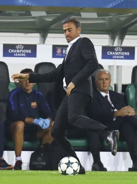 © Reuters. El Barça no tiene excusas para su derrota ante el Celta, dice Luis Enrique