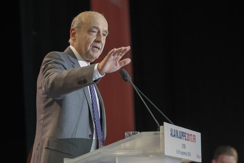 © Reuters. POUR 47% DES FRANÇAIS, ALAIN JUPPÉ SERAIT UN BON PRÉSIDENT