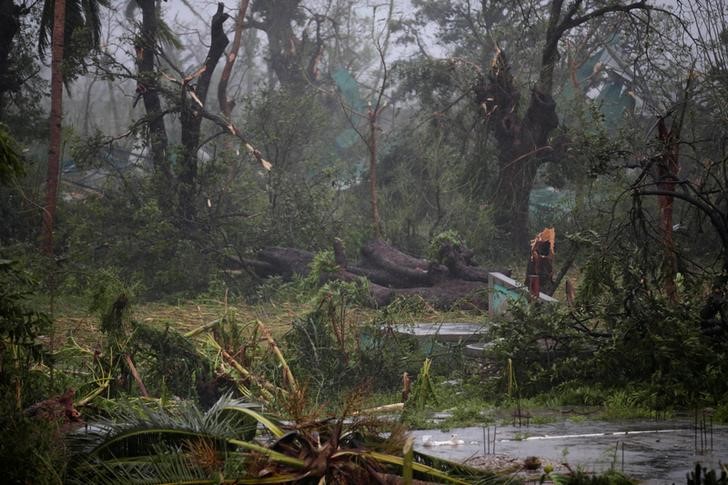 © Reuters. المركز الوطني للأعاصير يحذر فلوريدا من إعصار وعاصفة استوائية