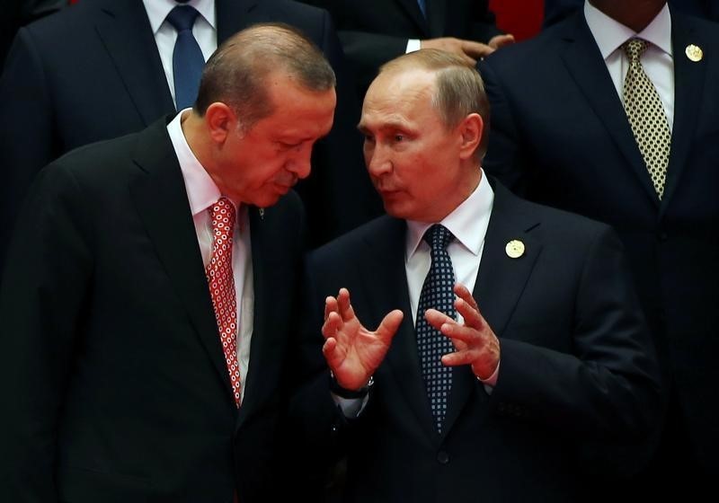 © Reuters. الكرملين: بوتين وإردوغان يناقشان الوضع في سوريا