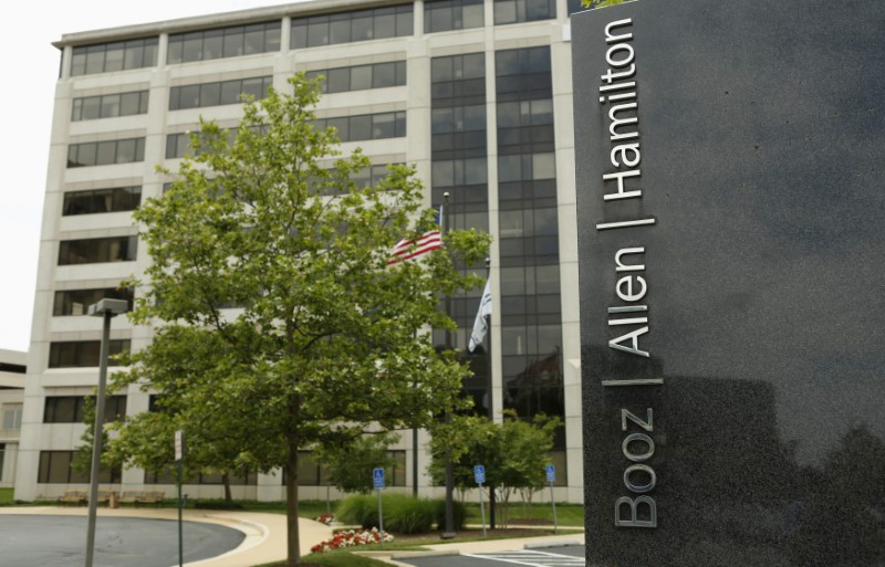 © Reuters. Booz Allen Hamilton Holding Corp office building is seen in McLean