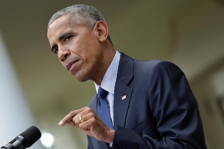 © Reuters. Presidente dos EUA Barack Obama faz discurso sobre Acordo de Paris