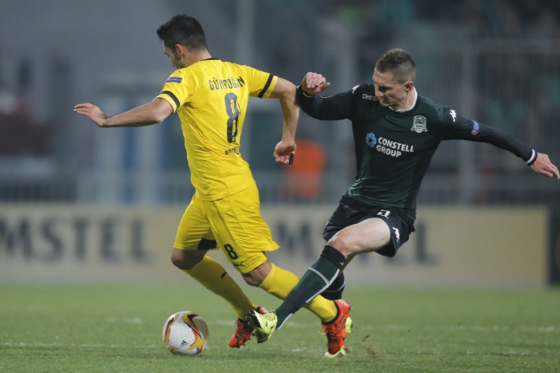 © Reuters. Krasnodar v Borussia Dortmund - Europa League Group Stage