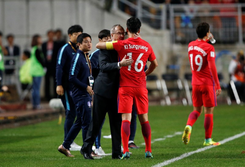 © Reuters. South Korea v Qatar - World Cup 2018 Qualifier