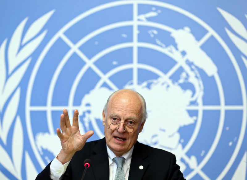 © Reuters. Enviado especial da Organização das Nações Unidas (ONU) para a Síria, Staffan de Mistura