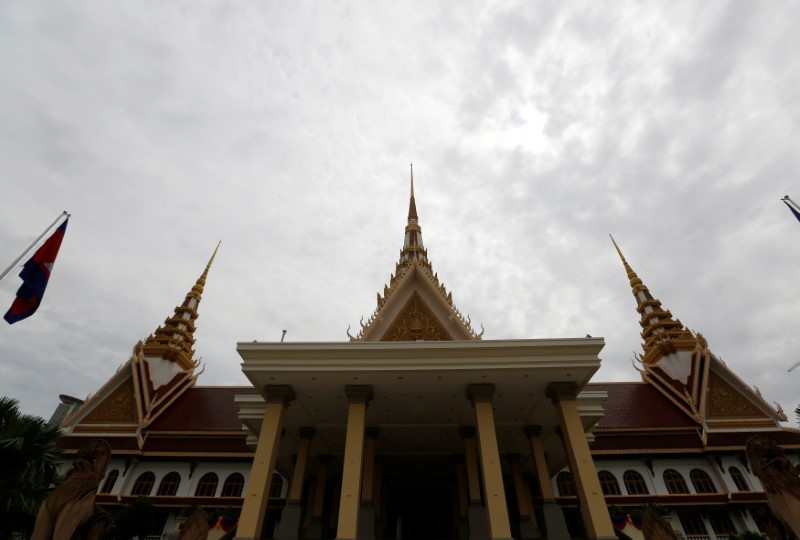 © Reuters. A general view of the National Assembly of Cambodia is seen in central Phnom Penh