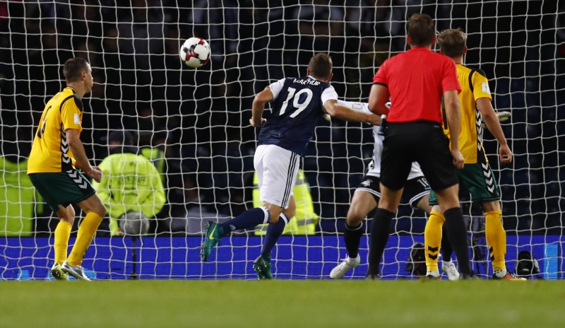 © Reuters. Scotland v Lithuania - 2018 World Cup Qualifying European Zone - Group F