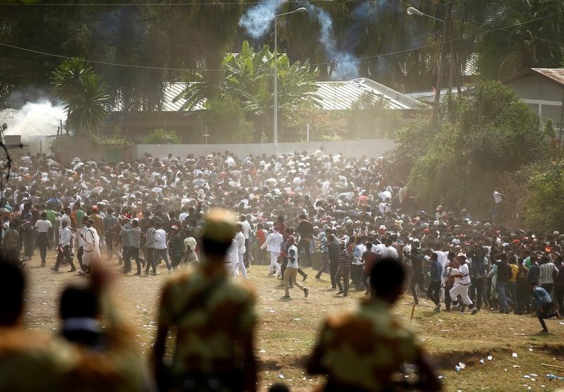 © Reuters. خبراء حقوقيون بالأمم المتحدة يدعون لتحقيق بشأن العنف في إثيوبيا
