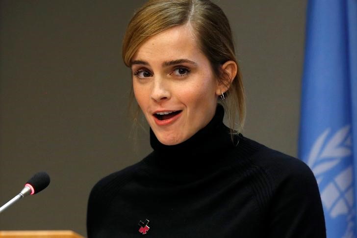 © Reuters. Emma Watson durante entrevista em Nova York