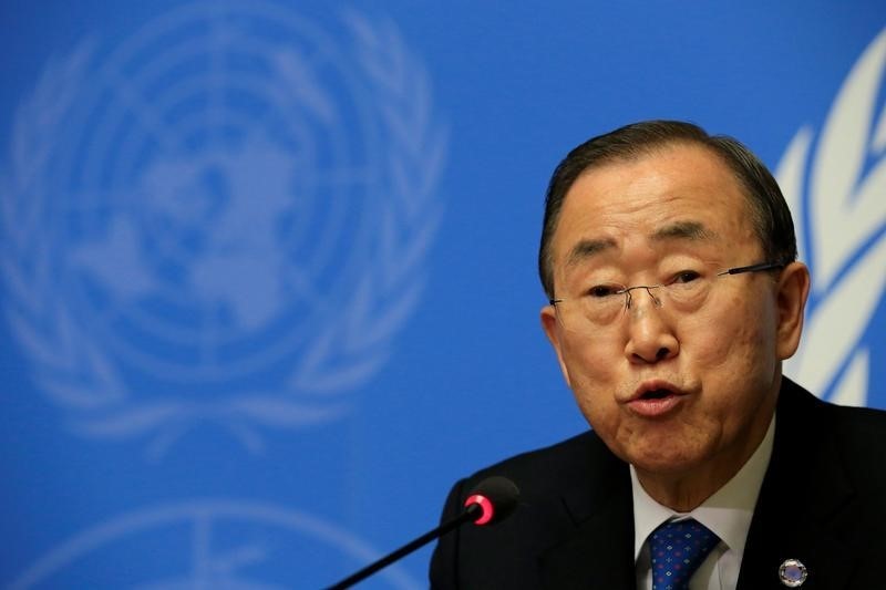 © Reuters. سوريا تقول إن بان جي مون وجه ضربة لسمعة الأمم المتحدة