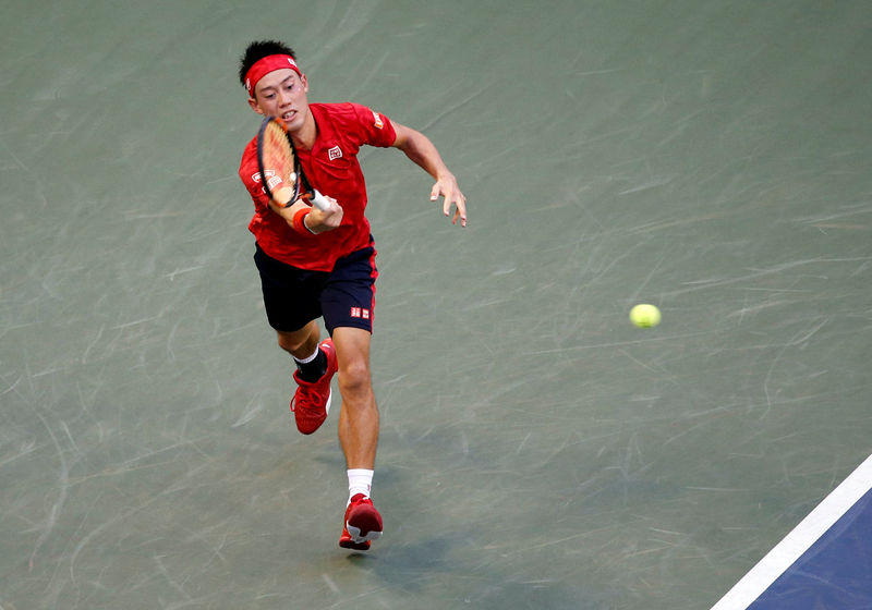 © Reuters. Tennis - Japan Open Men's Singles First Round match