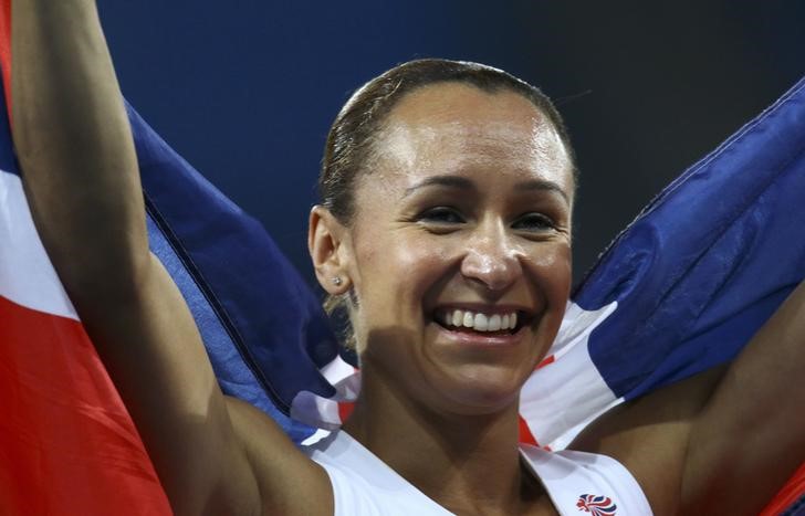 © Reuters. Athletics - Women's Heptathlon 800m