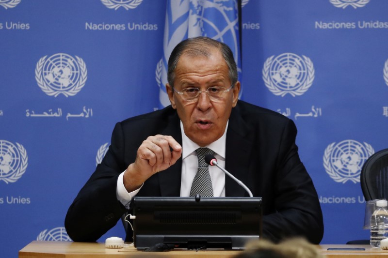 © Reuters. Ministro das Relações Exteriores da Rússia, Sergei Lavrov