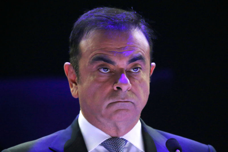 © Reuters. Carlos Ghosn attends the company's annual shareholder meeting in Paris