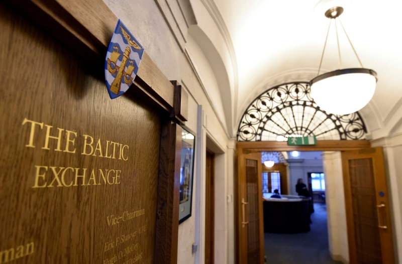 © Reuters. A wooden plaque is seen on a wall at The Baltic Exchange in the City of London