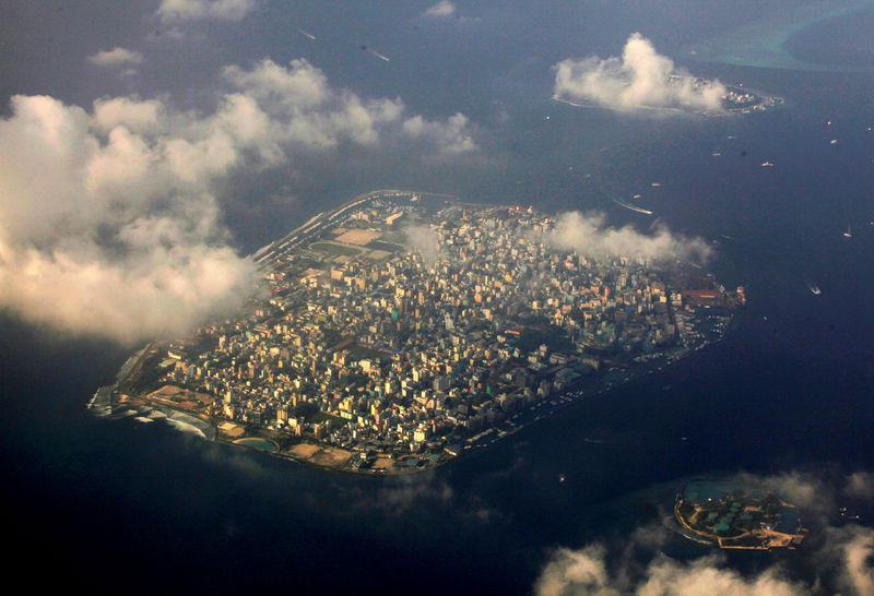 © Reuters. An aerial view of Maldives capital Male