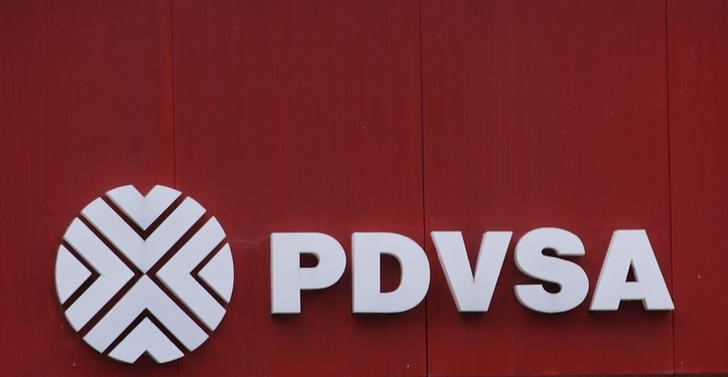 © Reuters. Logo da PDVSA em Caracas