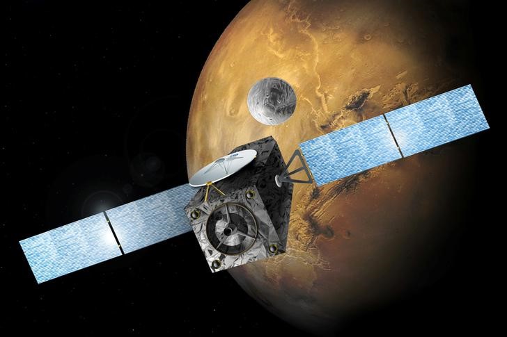 © Reuters. Un módulo espacial europeo aterriza en Marte a la espera de datos sobre su estado