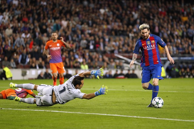 © Reuters. Luis Enrique: Messi jugó como un "niño en el patio"