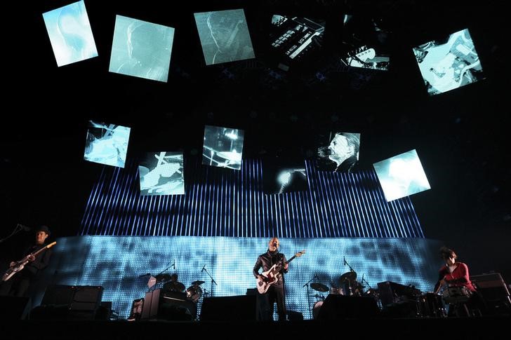 © Reuters. Banda Radiohead faz show em festival em Indio