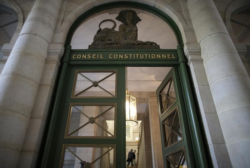 © Reuters. LE CONSEIL CONSTITUTIONNEL CENSURE LE REGISTRE PUBLIC DES TRUSTS