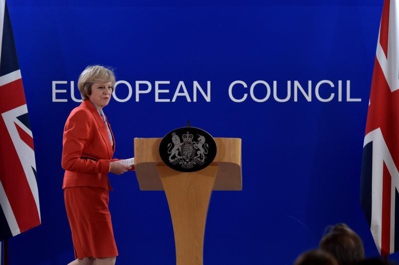 © Reuters. May dice está preparada para duras negociaciones sobre el brexit