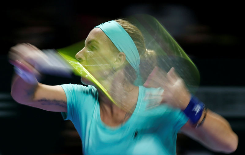 © Reuters. Tennis - Singapore WTA Finals Round Robin Singles - National Indoor Stadium, Singapore