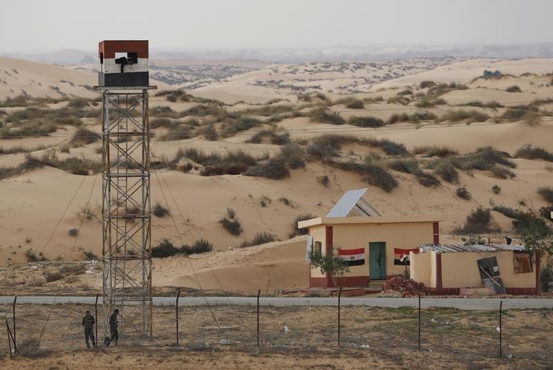 © Reuters. الجيش الإسرائيلي: مقتل إسرائيلي جراء إطلاق نار على الحدود مع مصر