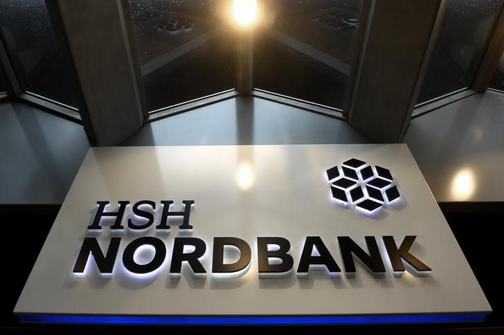 © Reuters. The HSH Nordbank is pictured in downtown Hamburg