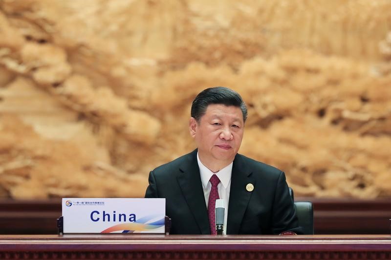 © Reuters. رئيس الصين:مبادرة الحزام والطريق تتطلب رفض الحماية التجارية