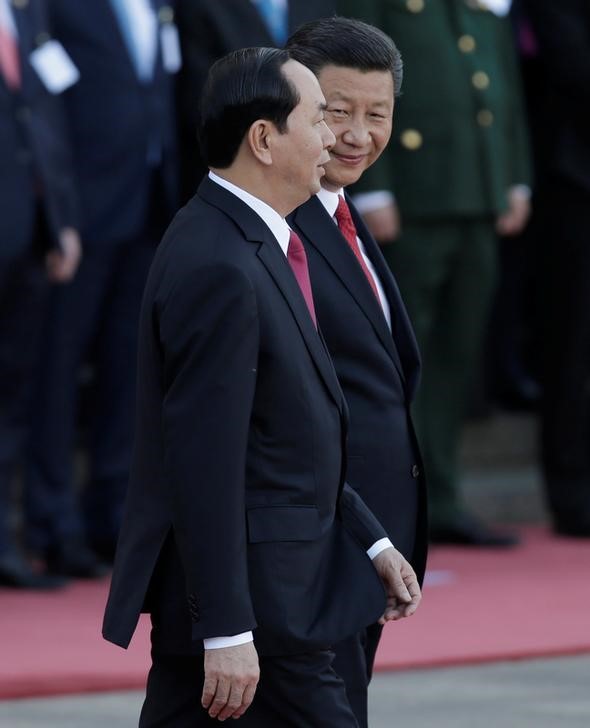 © Reuters. بيان صيني فيتنامي مشترك بشأن نزاعاتهما البحرية