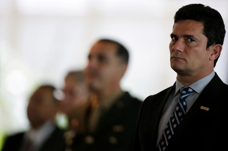 © Reuters. Juiz federal Sérgio Moro durante cerimônia em Brasília