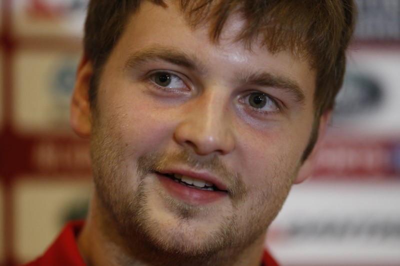 © Reuters. British & Irish Lions Iain Henderson during press conference