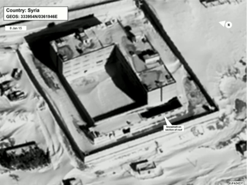 © Reuters. Imagem de satélite de parte da prisão de Sednaya, perto de Damasco, na Síria