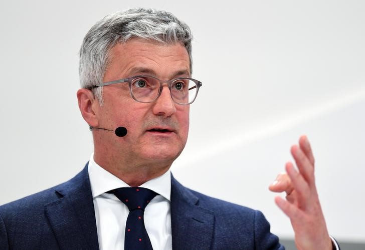 © Reuters. Audi CEO, Rupert Stadler attends the company's annual news conference in Ingolstadt