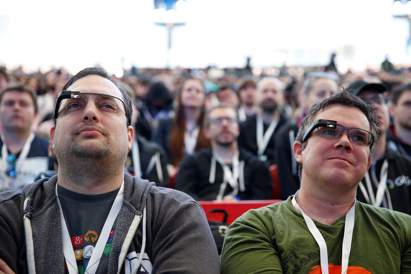 © Reuters. Alphabet's Google holds annual I/O developers conference in Mountain View, California