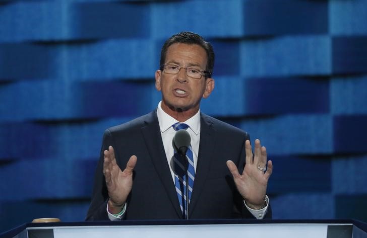 © Reuters. Connecticut governor Dannel Malloy speaks at the Democratic National Convention in Philadelphia