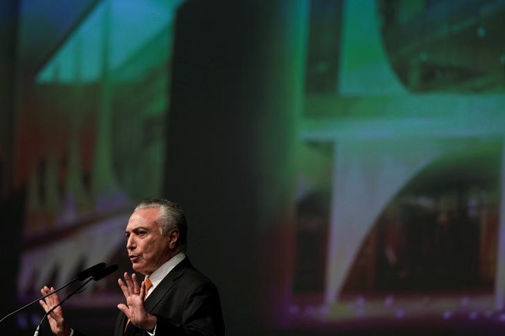 © Reuters. Temer faz discurso em Brasília