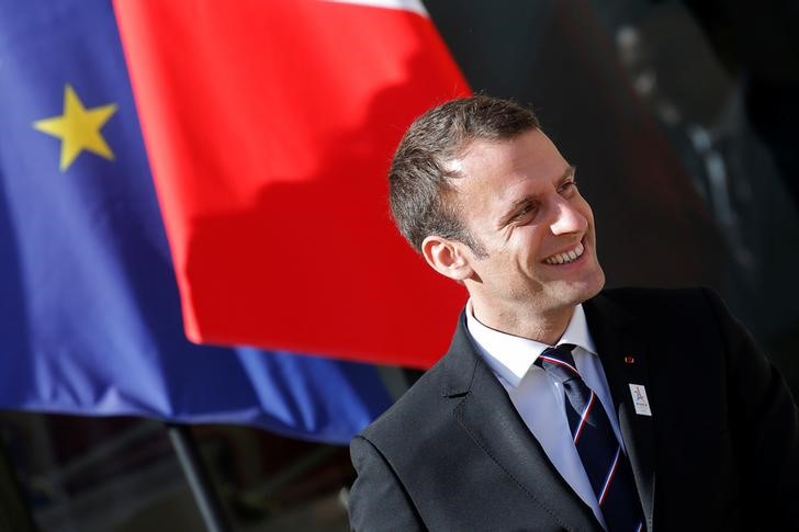 © Reuters. Presidente da França, Emmanuel Macron, no Palácio do Eliseu em Paris