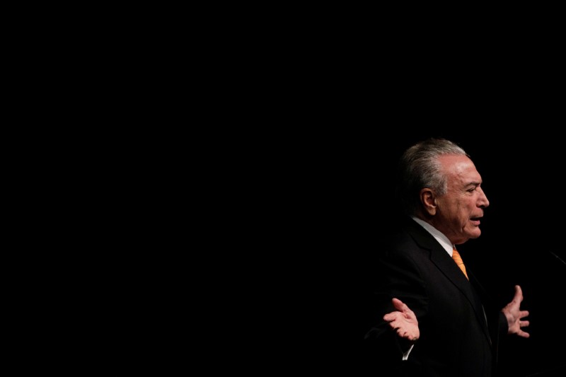 © Reuters. Temer, em Brasília