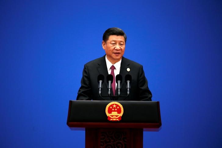 © Reuters. Presidente da China, Xi Jinping, durante coletiva de imprensa em Pequim